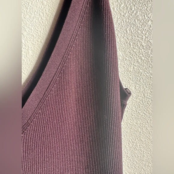 A.L.C. Ribbed Tank Dress in Chocolate Brown. Size XL $495 - Picture 4 of 10